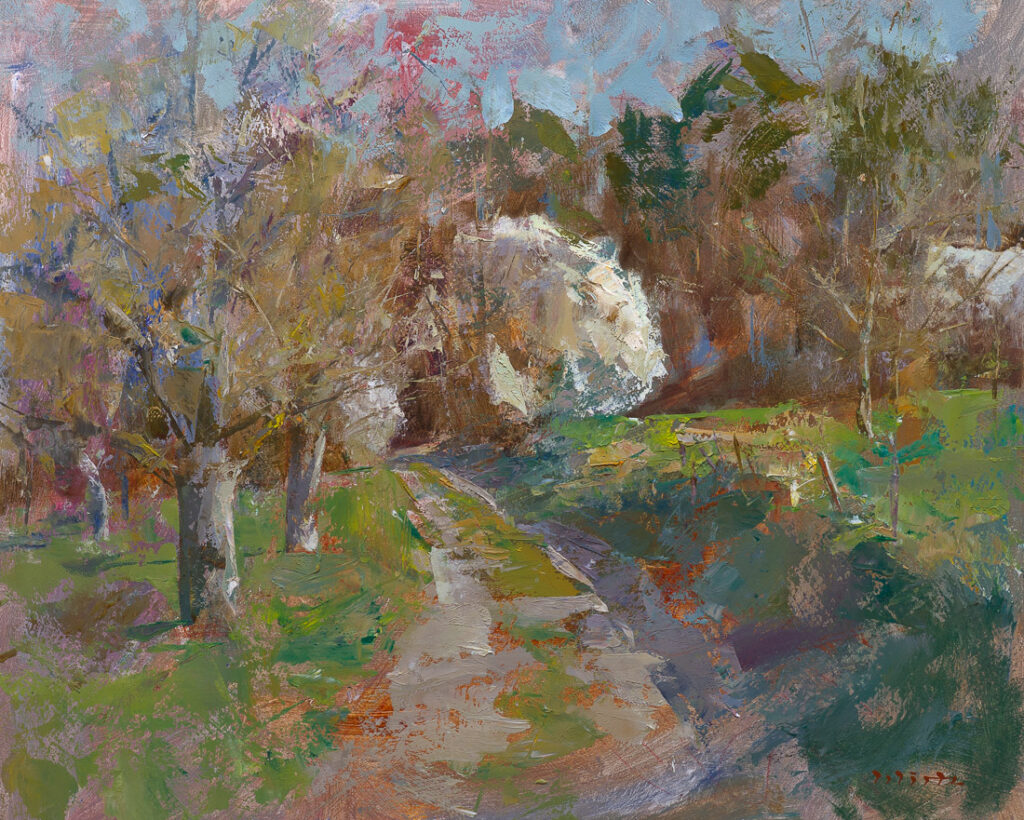 Erste Bl&uuml;te am Horst