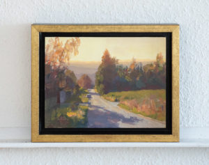 Evening at the Erlachhof framed