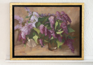 Lilacs framed